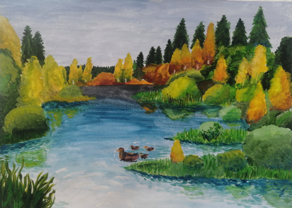 Осень в затоне 