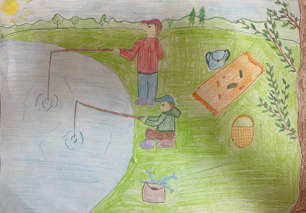 "С папой на рыбалке"