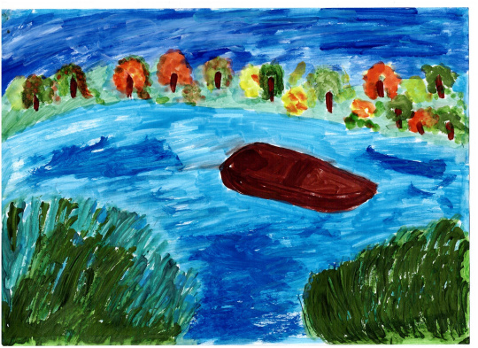 Чистый пруд моей родной деревни