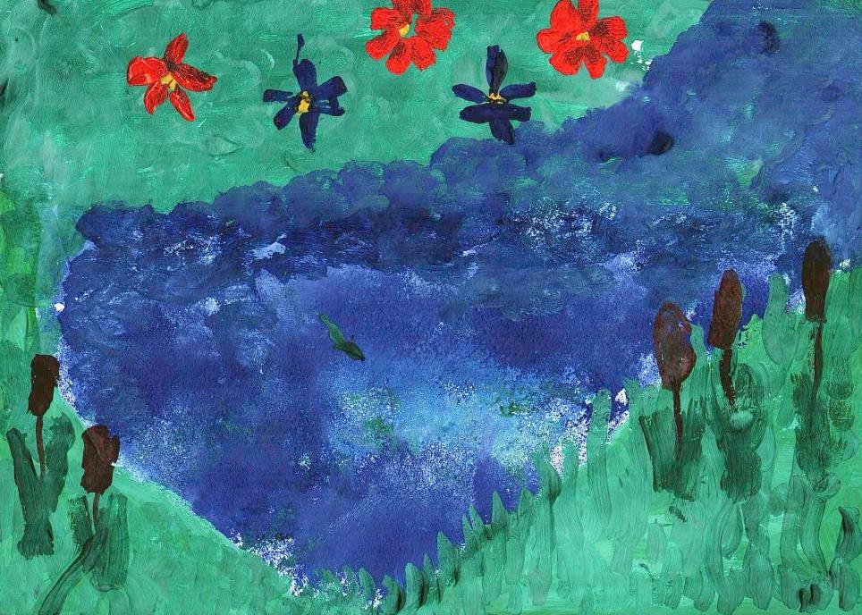 "Северная Двина в дождь"