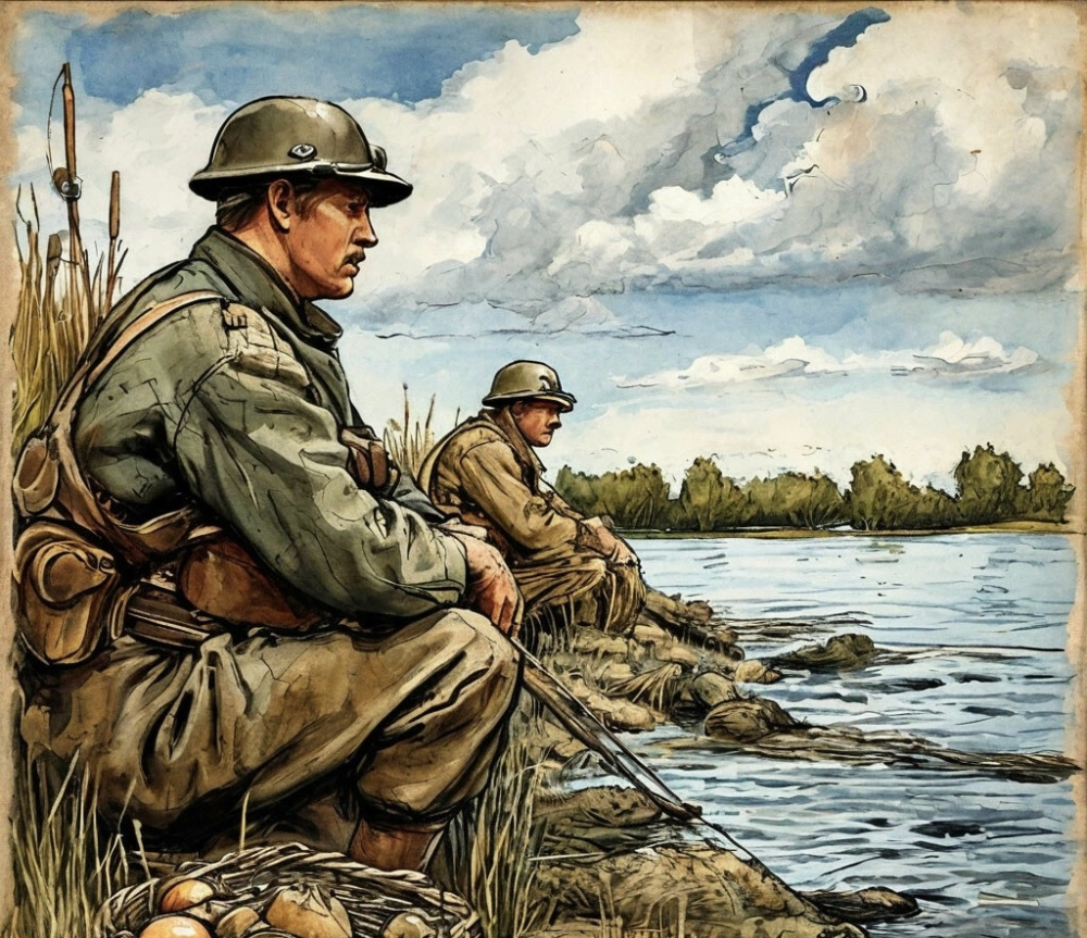 Река-кормилица в военное время 