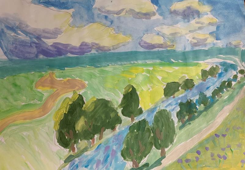 "Родная река Тускарь".