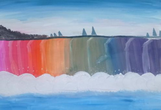 Радужный водопад 