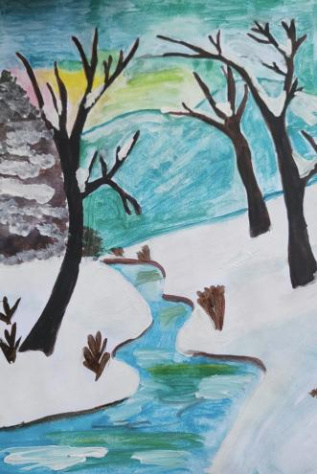 Зима на реке