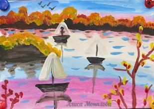 Осень на берегу Москвы реки