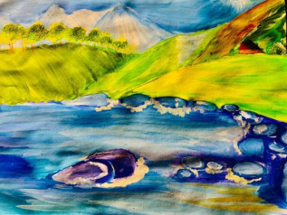 Река Белая летом (Республика Адыгея)