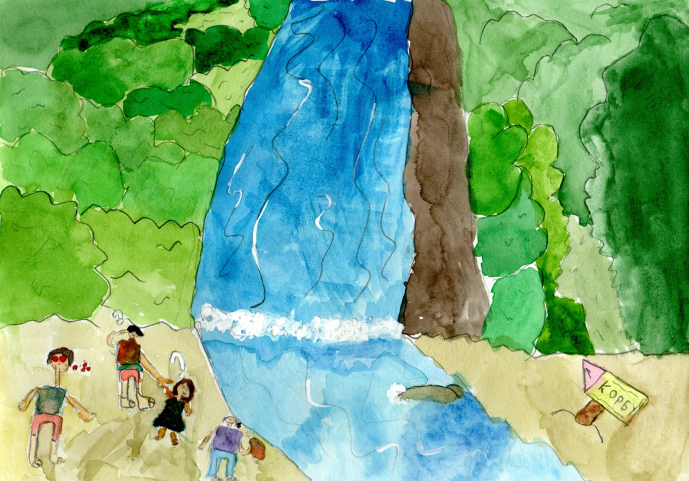 Водопад Корбу, Телецкое озеро