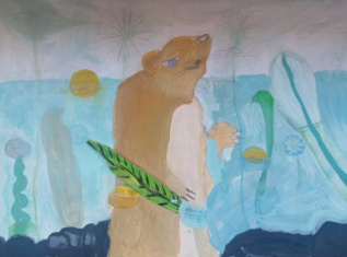 Капибара Бублик на  пресном озере