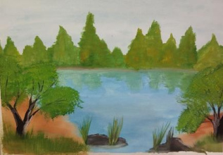 "Водоем в парке"