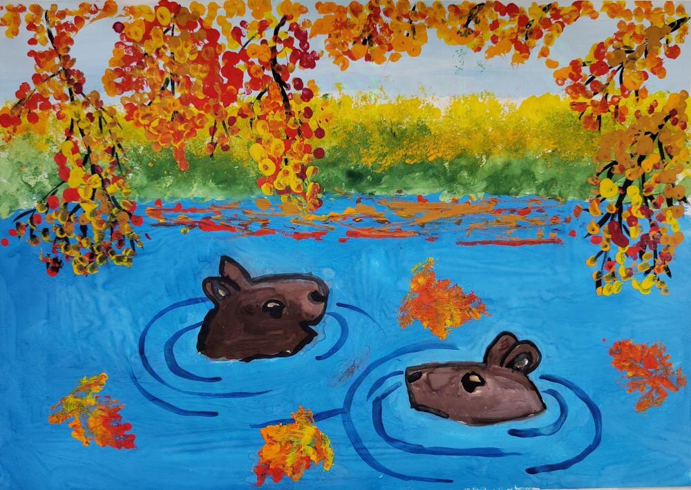 Осень с капибарами