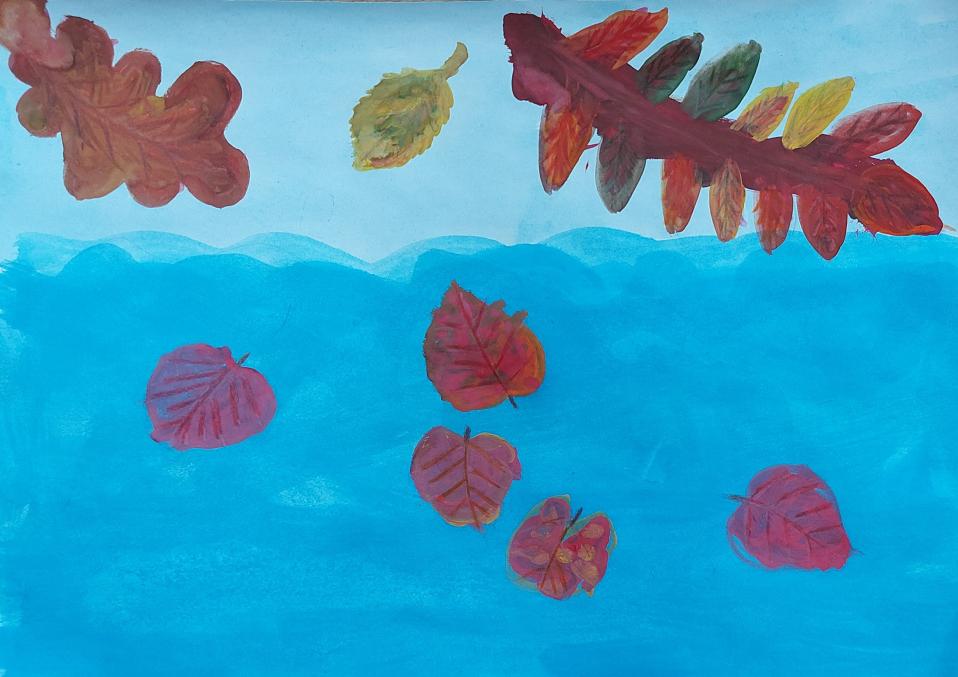 Листья на воде