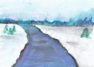 река Тымь в ноябре