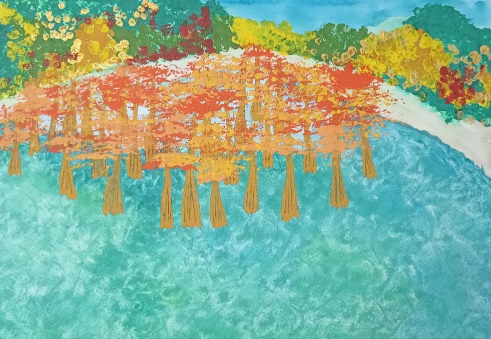 Осеннее Кипарисовое озеро 