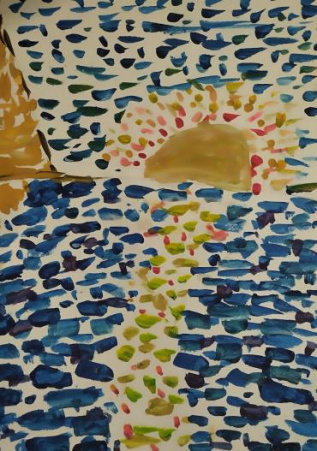 Весна рассвет, черное море