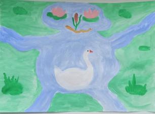 Новый обитатель пруда