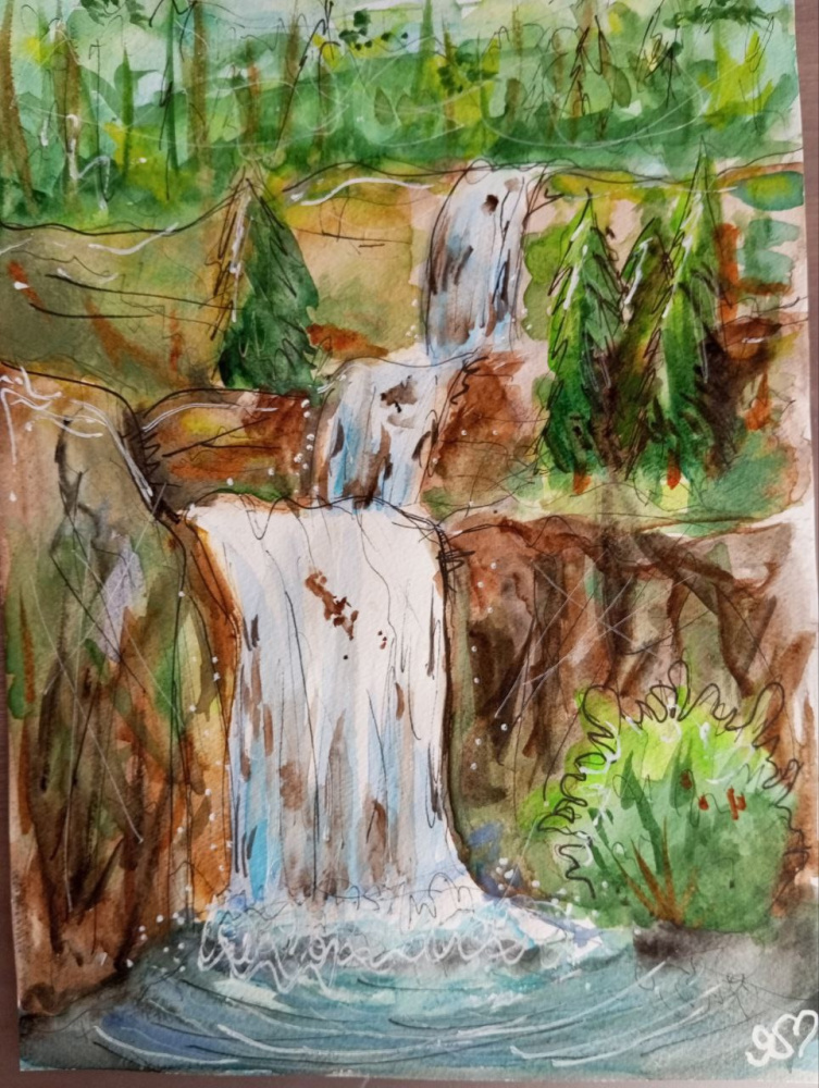 Весенний горный ручей