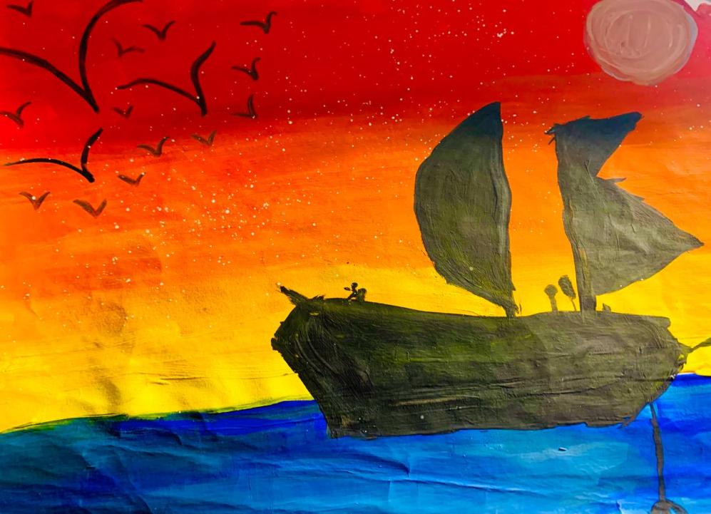 Закатные краски черного моря