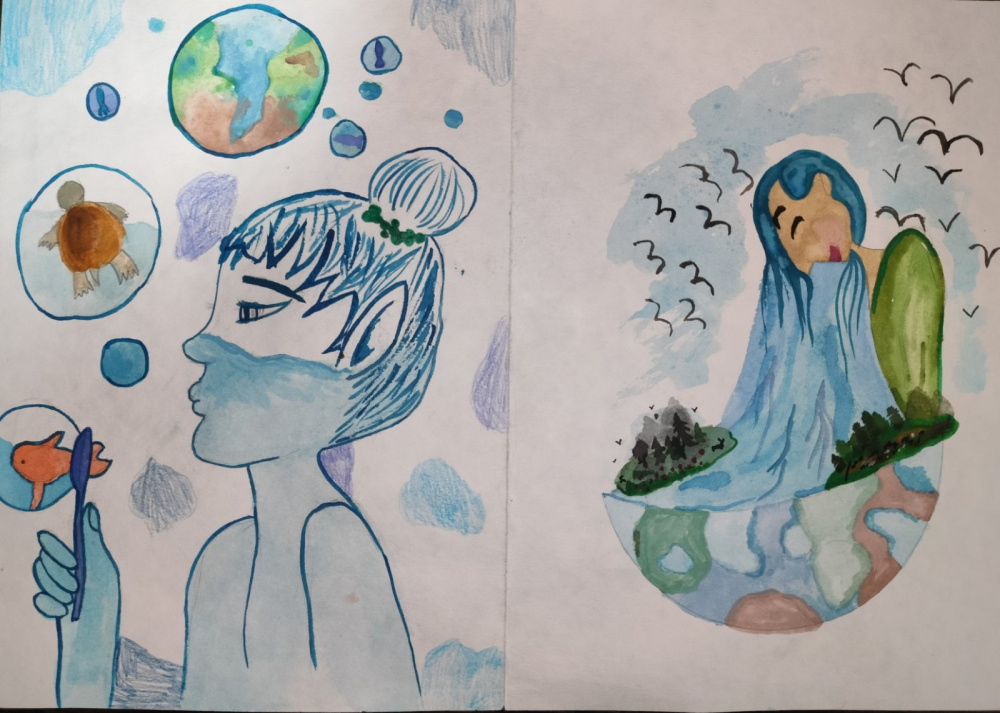 "Мой подводный мир" и "Девушка- стихия"