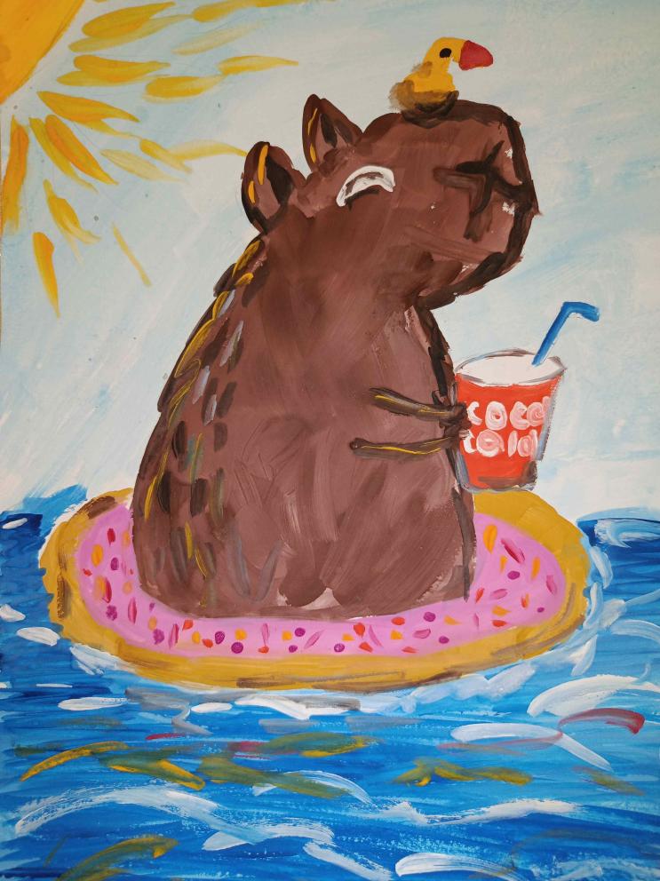 Как отдыхают капибары