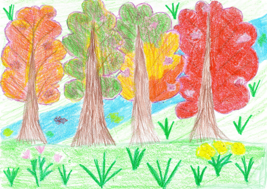 "Река осенью" 