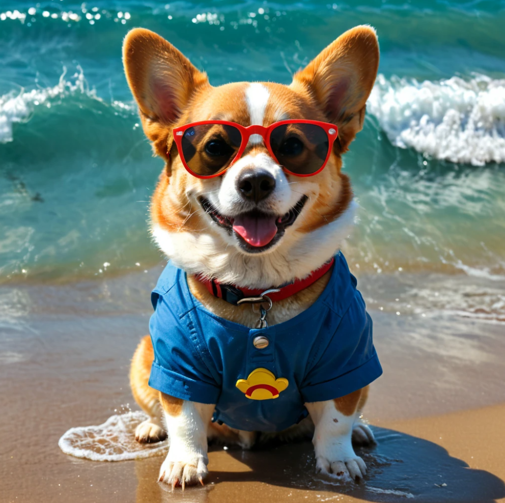 Стиляга на пляже