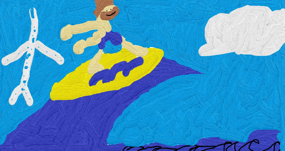 Папа на волне