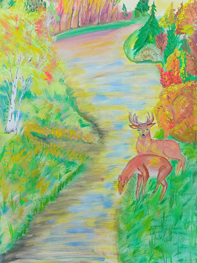 Утоление жажды на любимом водоёме