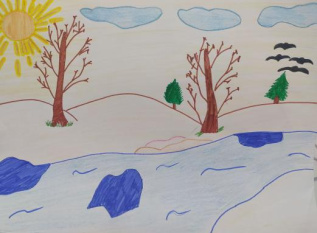 Весна на реке Волга