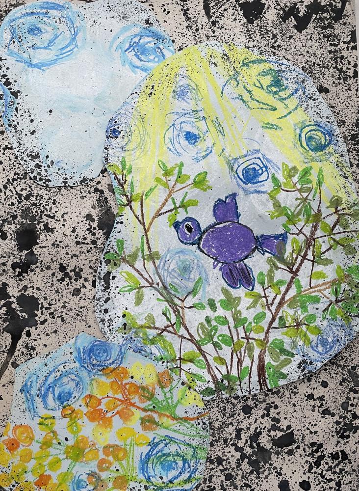 Разноцветное лето в лужах