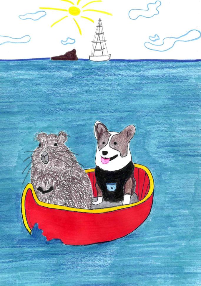 Друзья на лодке