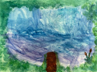 Любимый пруд в деревне