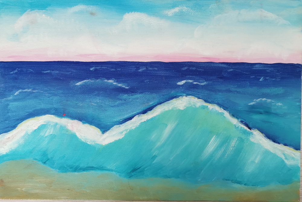 Волны на озере Байкал.