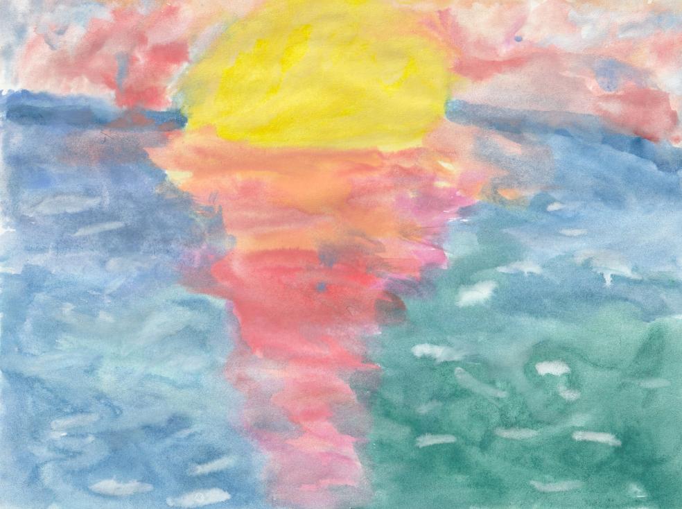 "Вечернее озеро"