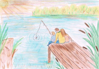 Уютный семейный вечер. Счастье - быть вместе.