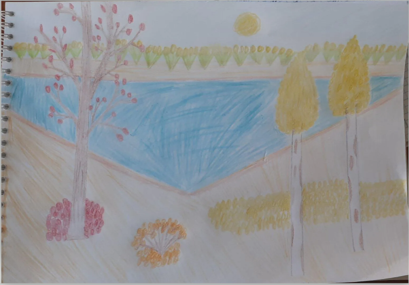 Река осенью