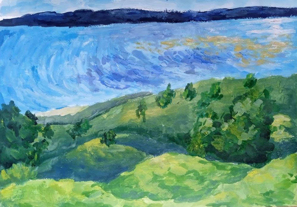 Вид на Волгу 