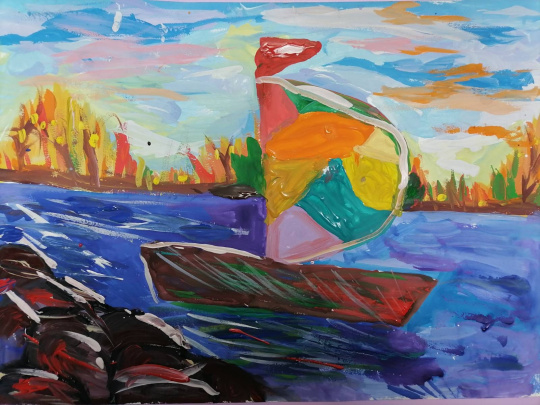 Осеннее приключение кораблика