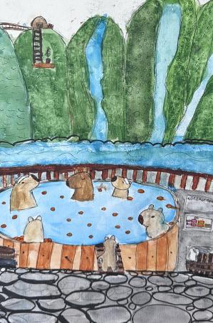 Капибара на отдыхе