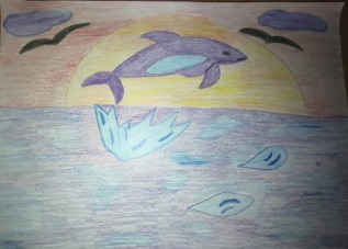 Счастливый дельфин