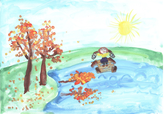 "Ранним солнечным утречком за водой"