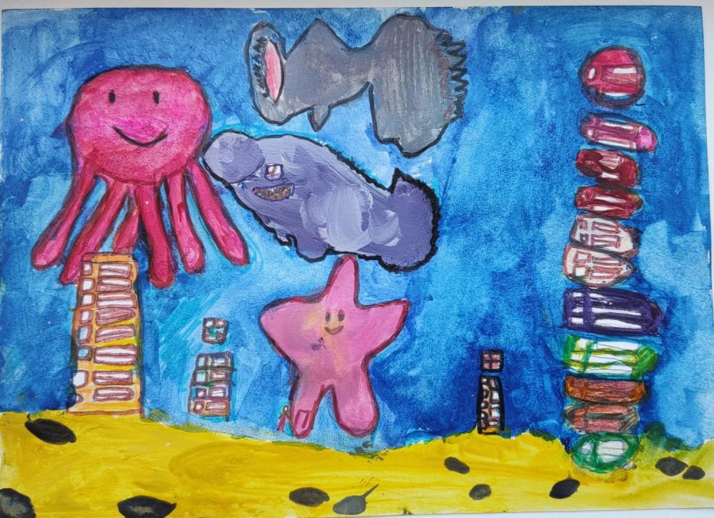 Морские существа.