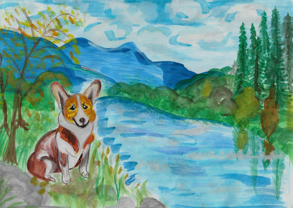 "Корги на природе"