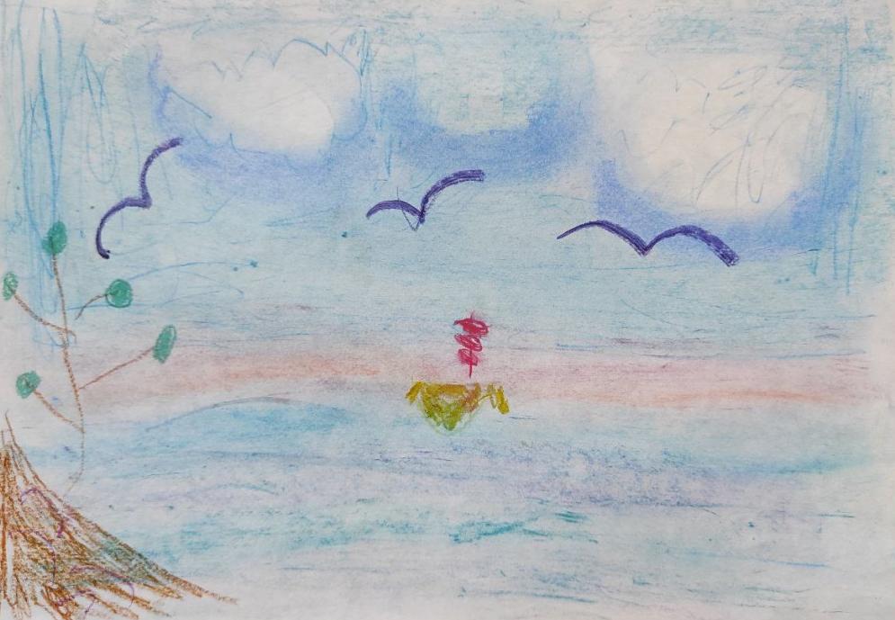 Закат над Онежским озером