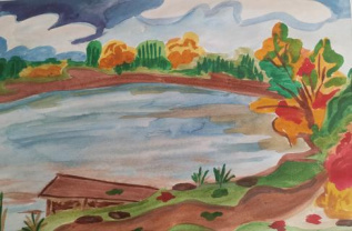 Осень на пруду