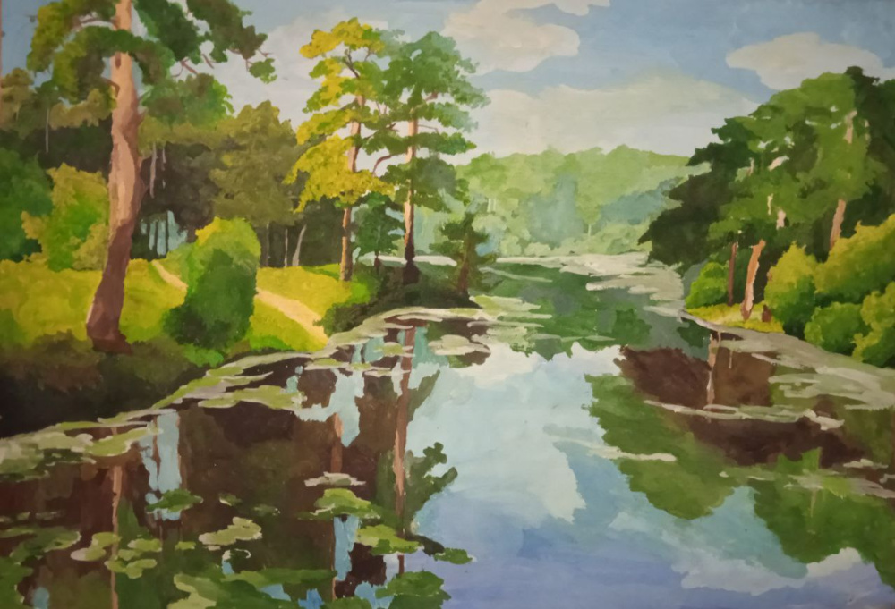 Райское место " Озеро в лесу"