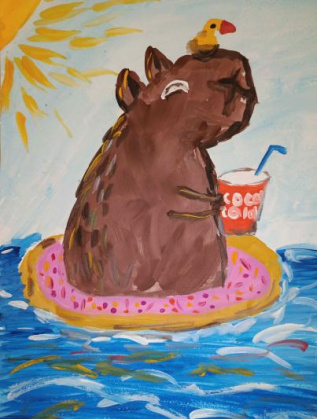 Как отдыхают капибары