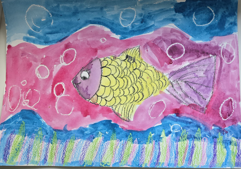 необычная рыбка "Красавица"