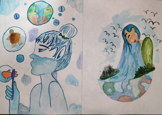 "Мой подводный мир" и "Девушка- стихия"