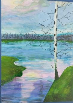 Березка над рекой "Сестра"