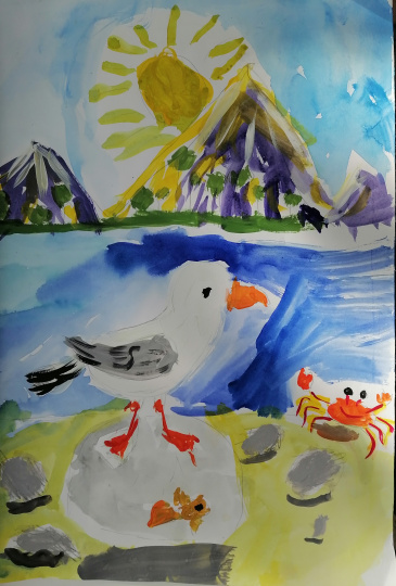 "На берегу охотского моря"